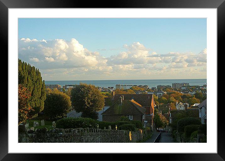 Views Over Hythe . Kent Framed Mounted Print by Antoinette B