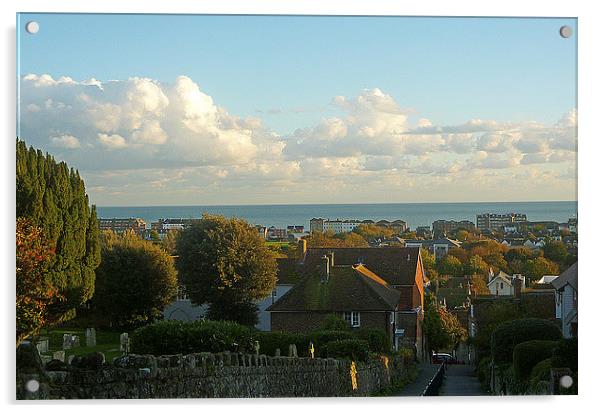 Views Over Hythe . Kent Acrylic by Antoinette B