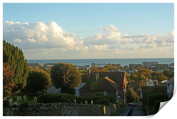 Views Over Hythe . Kent Print by Antoinette B