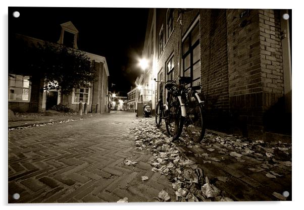 Backstreet of Amersfoort Acrylic by Rob Hawkins