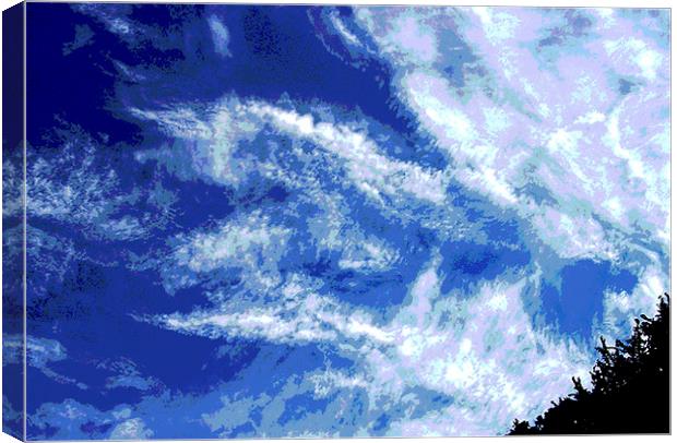 Posterized Clouds Canvas Print by james balzano, jr.