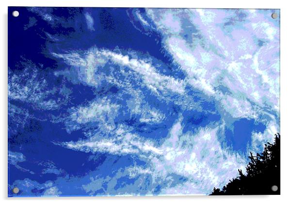 Posterized Clouds Acrylic by james balzano, jr.