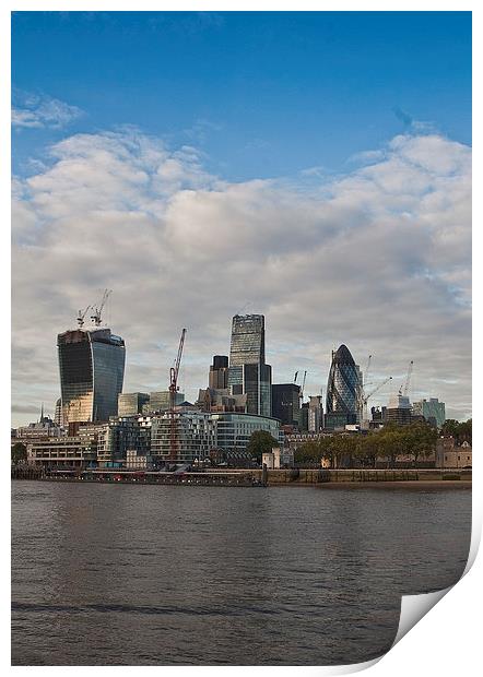 London Skyline Print by Graham Custance