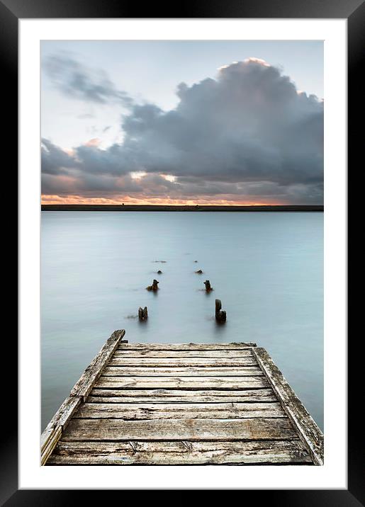 The Old Jetty at Sunset Framed Mounted Print by Chris Frost