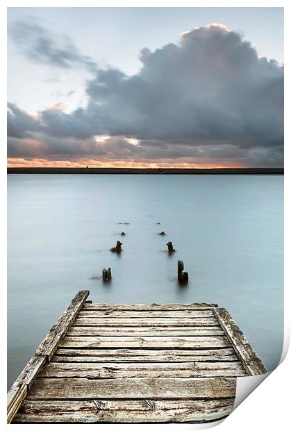 The Old Jetty at Sunset Print by Chris Frost