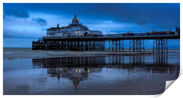 Eastbourne Pier at Night Print by Matthew Silver