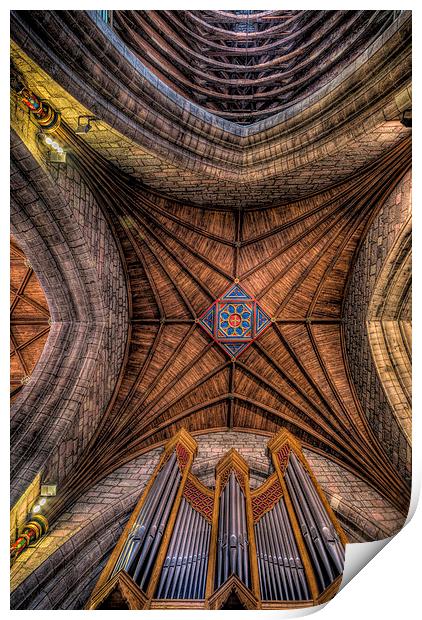 Cathedral Ceiling Print by Adrian Evans