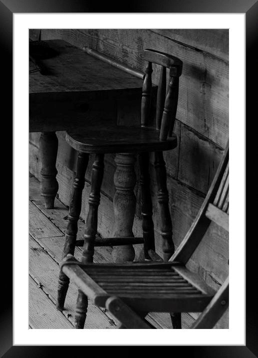 Fishermans Stool Framed Mounted Print by Mark Hobson