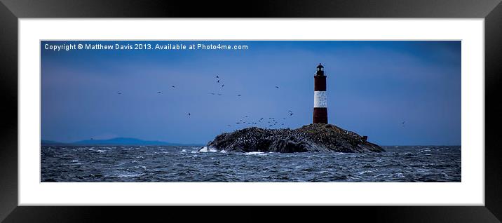 Les Eclaireurs Lighthouse Framed Mounted Print by Matthew Davis