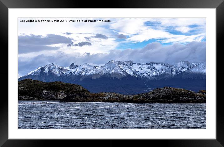 Beagle Channel Framed Mounted Print by Matthew Davis