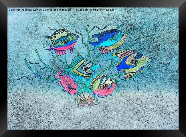 Tropical Fish 1 Framed Print by Betty LaRue
