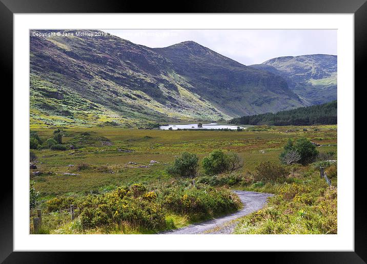 Irish Mountain Scene Framed Mounted Print by Jane McIlroy