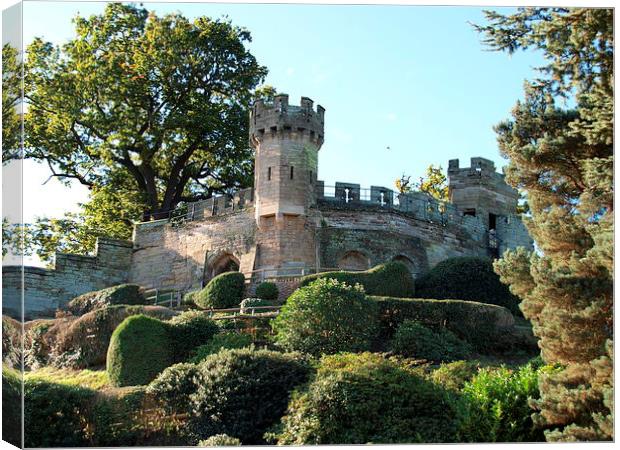 The Mound at Warwick Castle Canvas Print by Kevin Peach