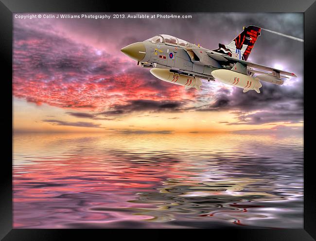 Dawn Patrol - Tornado GR4 Framed Print by Colin Williams Photography