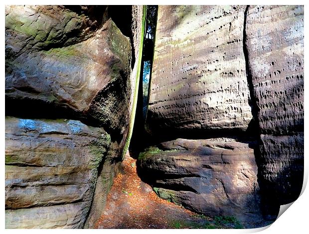 Ancient Sandstone Print by Colin Richards