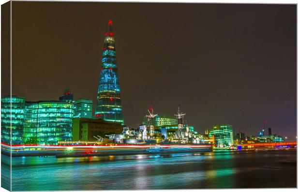 Shard and HMS Belfast Canvas Print by Phil Robinson