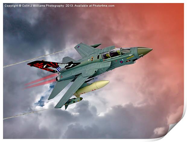 Storming !! Tornado GR4 617 Squadron Print by Colin Williams Photography