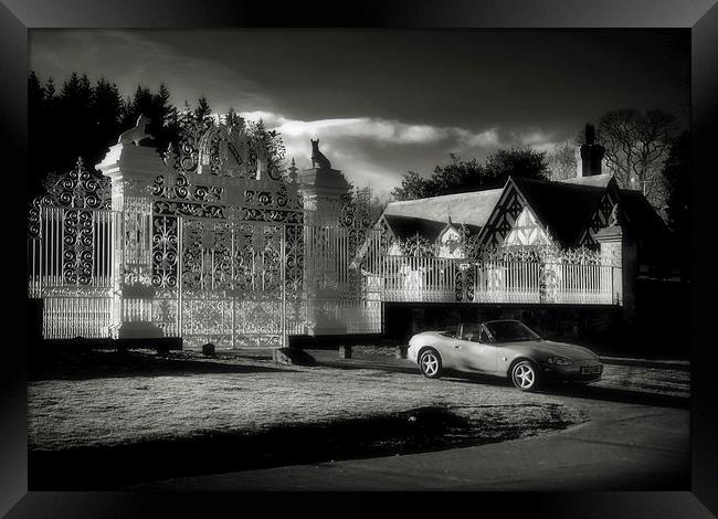 Mazda MX5 at Midnight Framed Print by David Worthington
