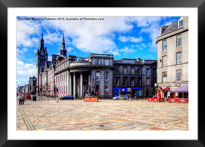 Towards Union Street Aberdeen Framed Mounted Print by Valerie Paterson