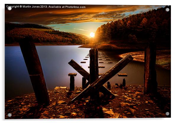 Pillars of Derwent Sunrise Acrylic by K7 Photography