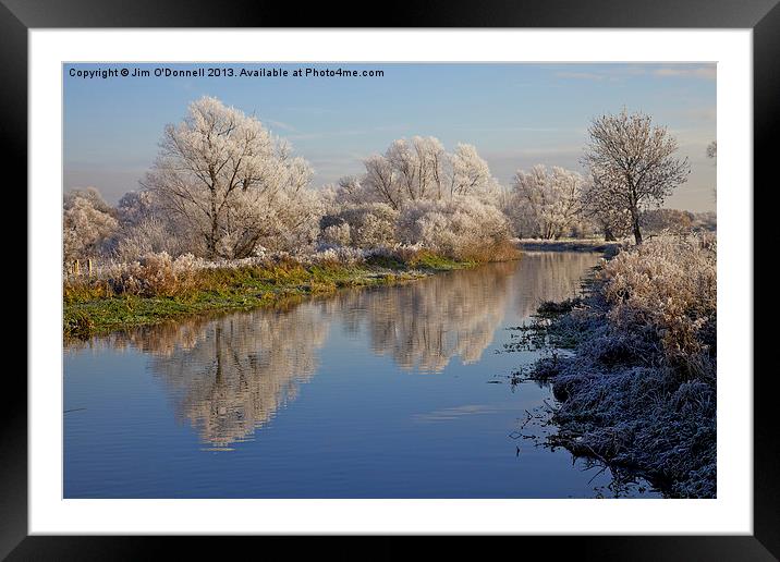 Winter frost 2 Framed Mounted Print by Jim O'Donnell