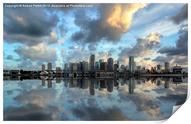 Miami the Mega City Print by Robert Pettitt