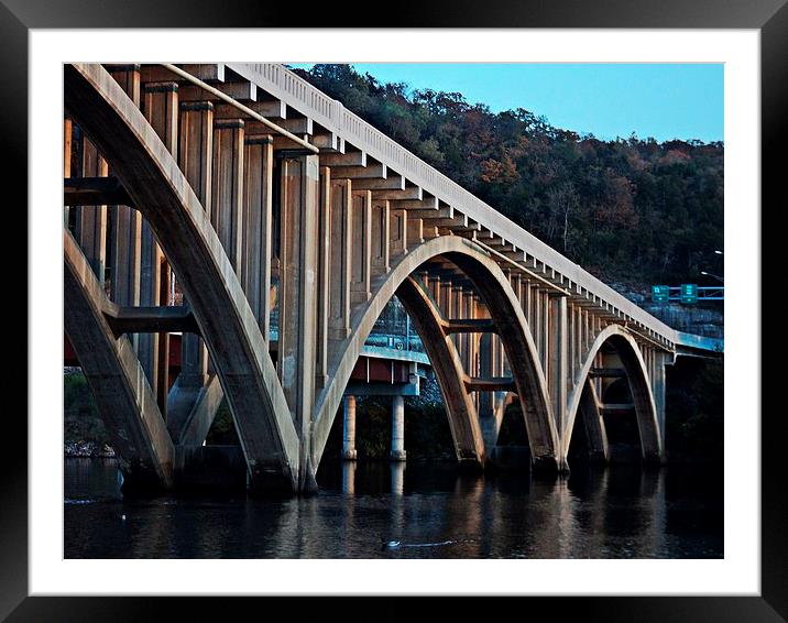 Arches of the Bridge Framed Mounted Print by Pics by Jody Adams