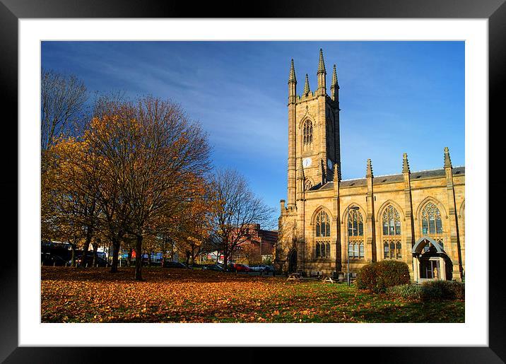 St Marys Church, Bramall Lane,Sheffield Framed Mounted Print by Darren Galpin