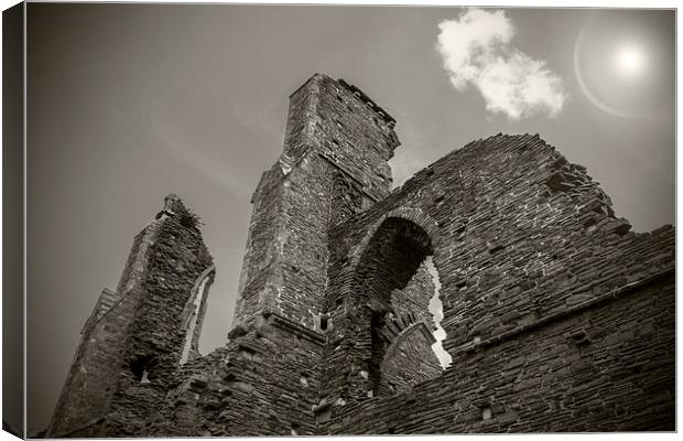 Ruins of the Abbey Canvas Print by Purple OneTwoEight