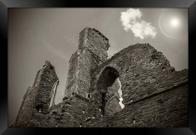 Ruins of the Abbey Framed Print by Purple OneTwoEight