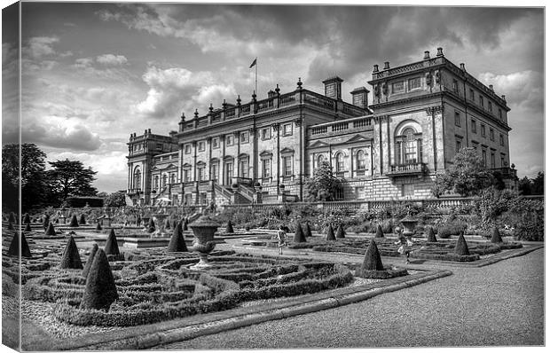 Harewood House #1 Mono Canvas Print by Colin Metcalf