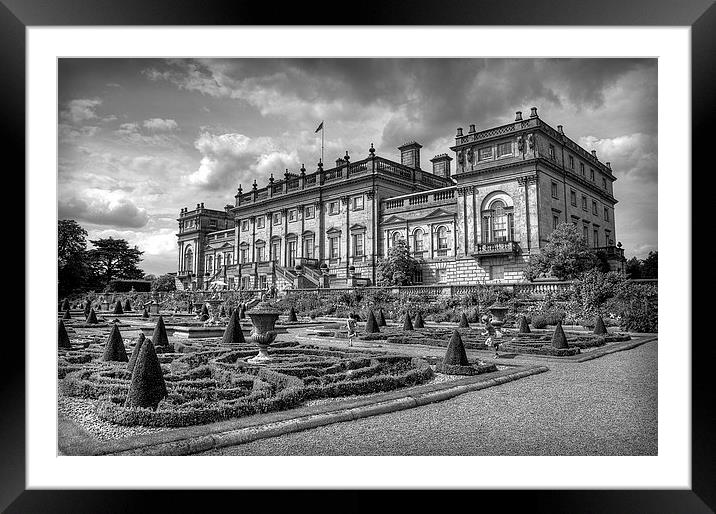 Harewood House #1 Mono Framed Mounted Print by Colin Metcalf