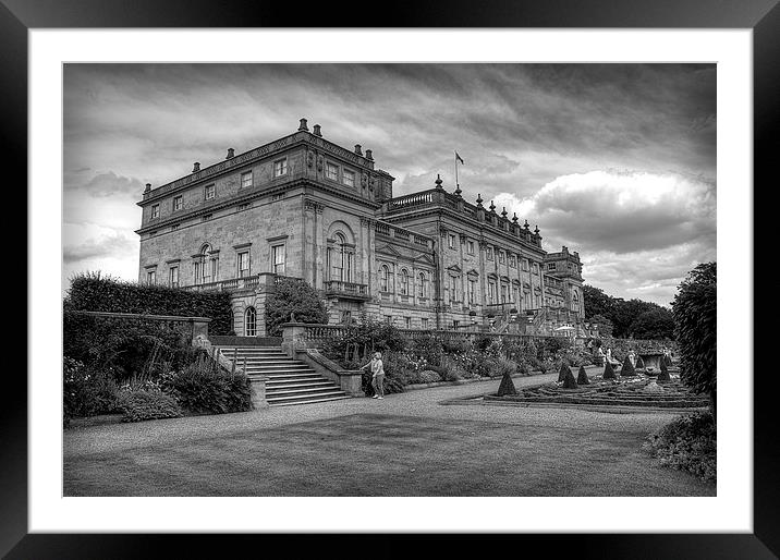 Harewood House #2 Mono Framed Mounted Print by Colin Metcalf