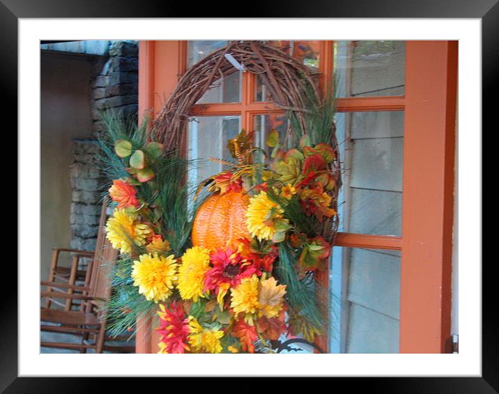 Welcome in with the Fall Colors Framed Mounted Print by Pics by Jody Adams