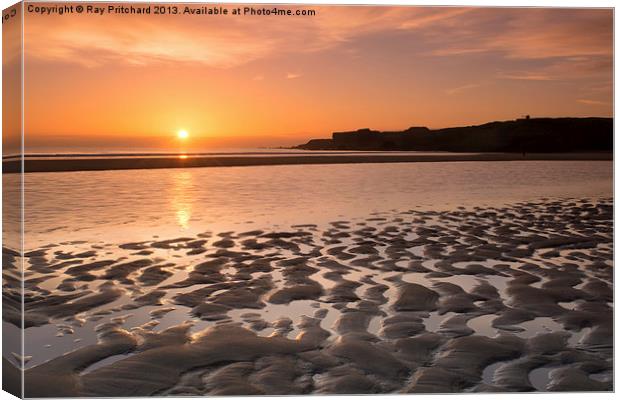 Sunrise on the Beach Canvas Print by Ray Pritchard