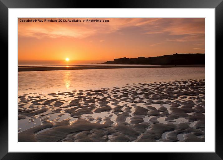 Sunrise on the Beach Framed Mounted Print by Ray Pritchard