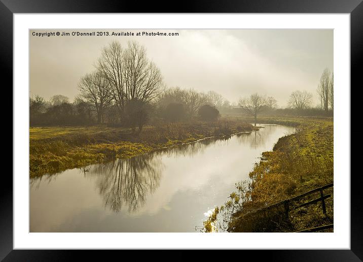 Misty morning 2 Framed Mounted Print by Jim O'Donnell