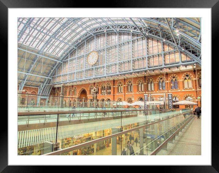 St Pancras Station London Framed Mounted Print by Clive Eariss