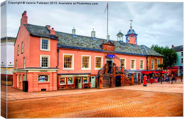 Carlisle Old Town Hall Canvas Print by Valerie Paterson