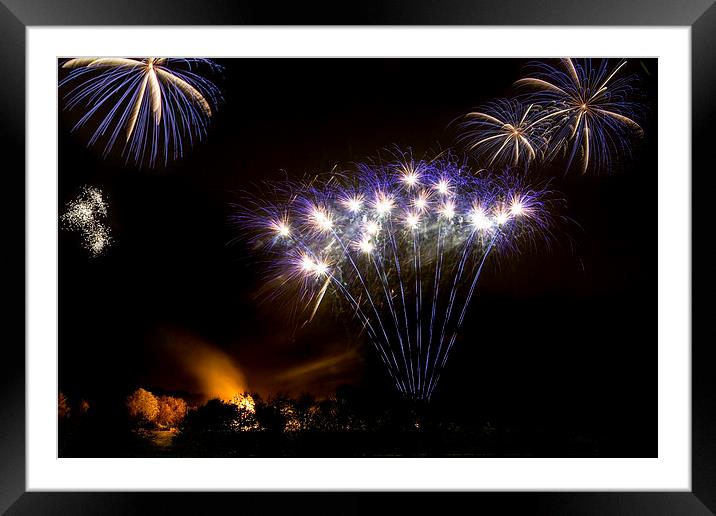 Firework Display Framed Mounted Print by Northeast Images