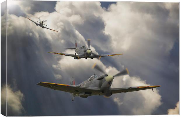 Attack out of The Sun Canvas Print by Nigel Bangert