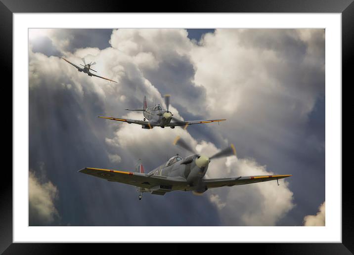 Attack out of The Sun Framed Mounted Print by Nigel Bangert