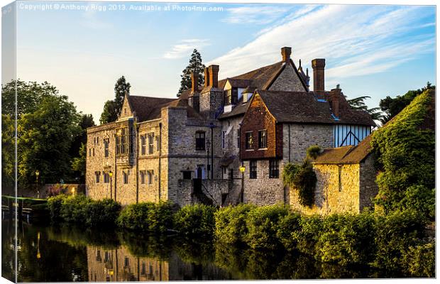 Archbishops Palace Canvas Print by Anthony Rigg