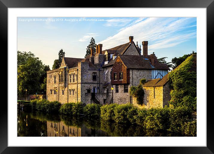 Archbishops Palace Framed Mounted Print by Anthony Rigg