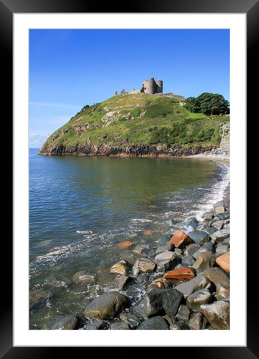 Criccieth Castle Framed Mounted Print by Diane Griffiths