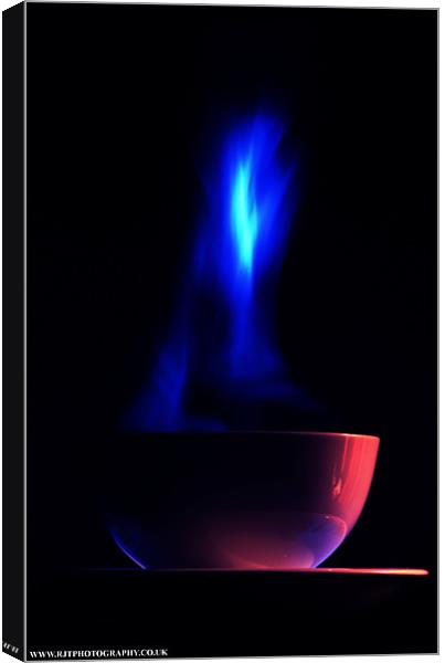 BLUE FLAME Canvas Print by Rob Toombs
