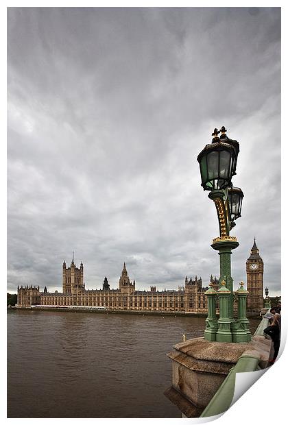 Westminster Print by Graham Custance