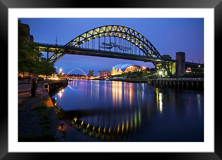 The Quayside, Newcastle. Framed Mounted Print by Garry Smith