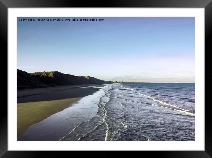 The Beach Framed Mounted Print by Trevor Kersley RIP