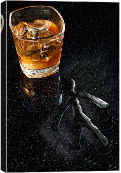JACK DANIELS Canvas Print by David Pacey